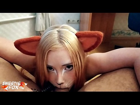 ❤️ Kitsune nqos dick thiab cum hauv nws lub qhov ncauj ❤️❌  tawv porn  ntawm peb  ❤